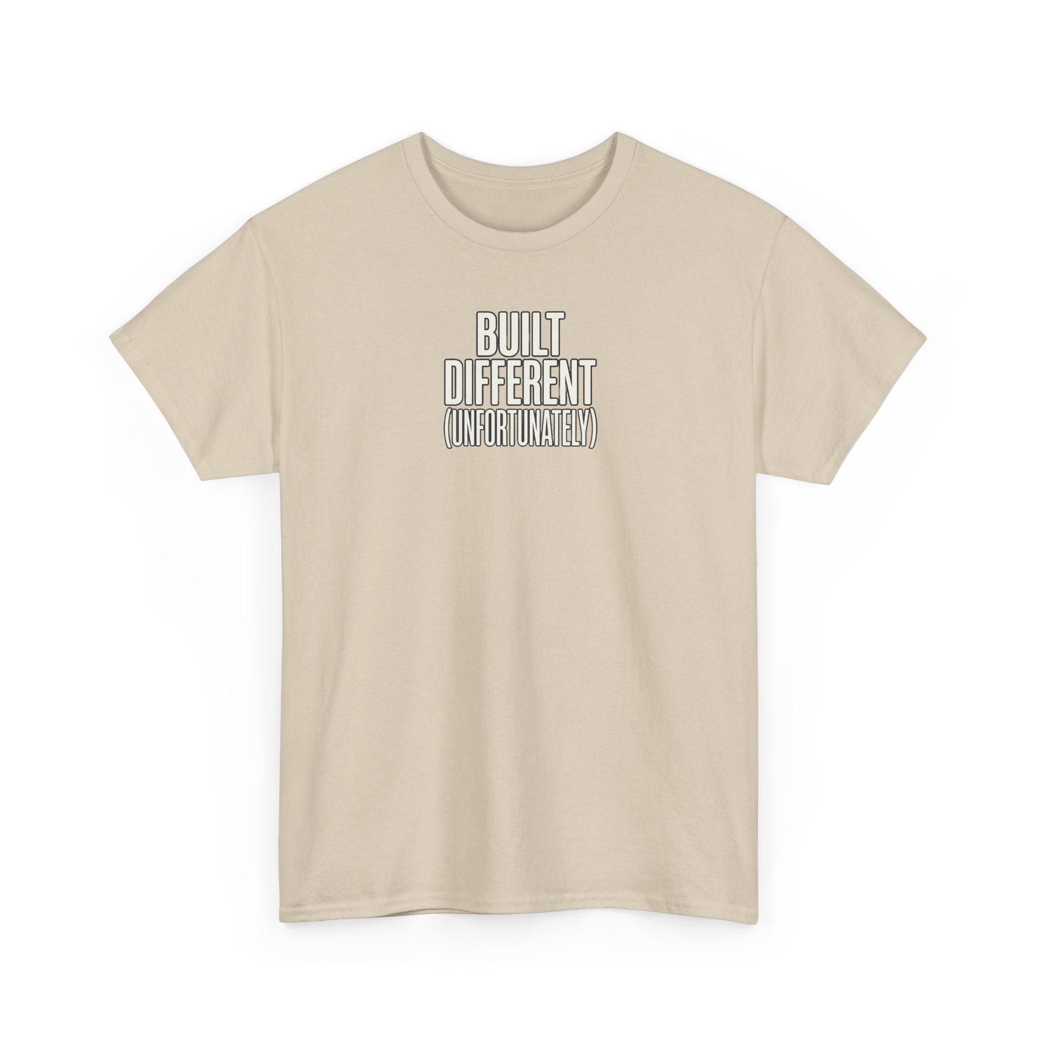 Built Different Tee — Bold Minimalist Graphic T-Shirt