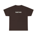 Autopilot Enabled Minimal Script Tee — White Cotton T‑Shirt