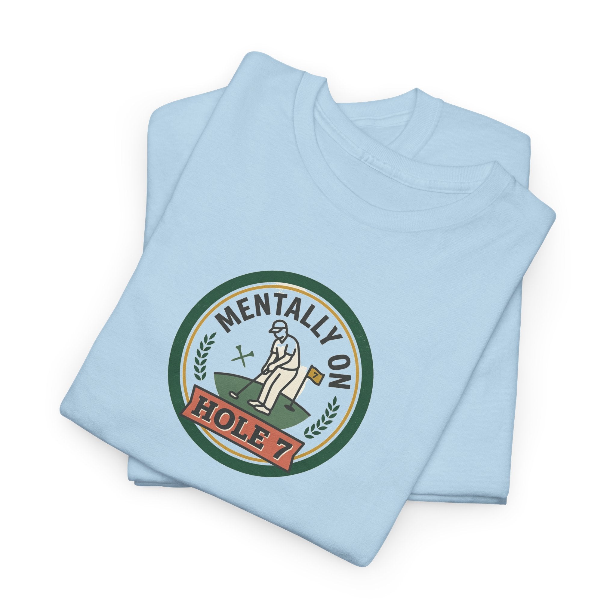 Golf T-Shirt — Mentally On Hole 7 Vintage Golfing Tee
