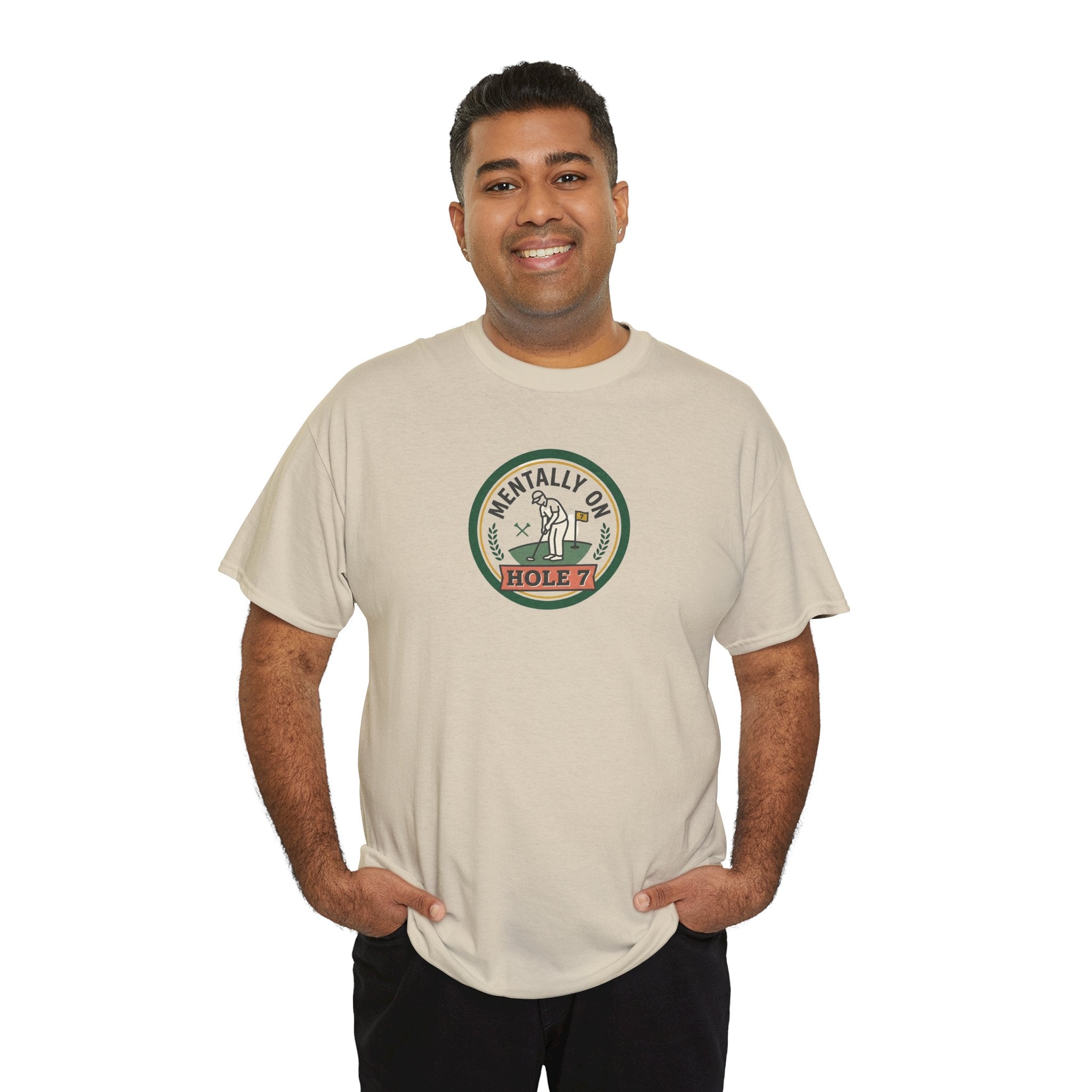 Golf T-Shirt — Mentally On Hole 7 Vintage Golfing Tee
