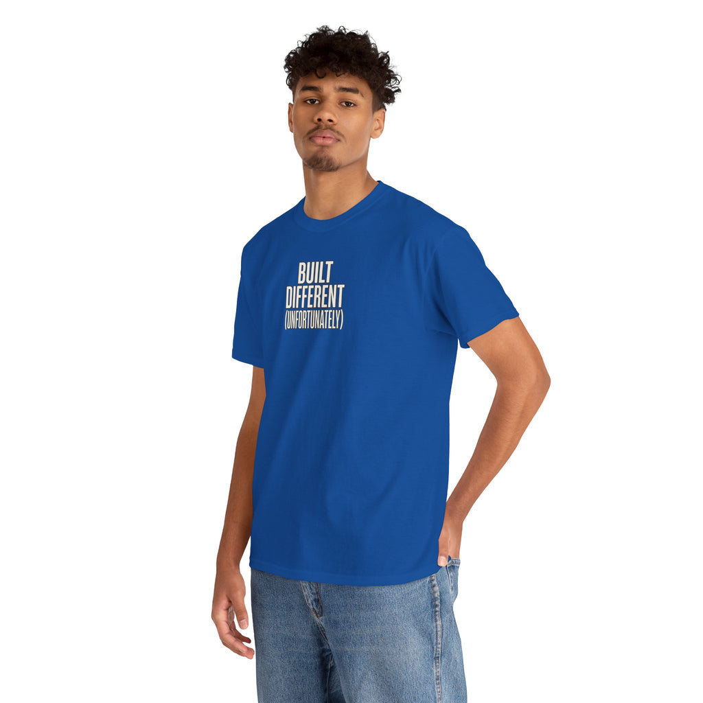 Built Different Tee — Bold Minimalist Graphic T-Shirt