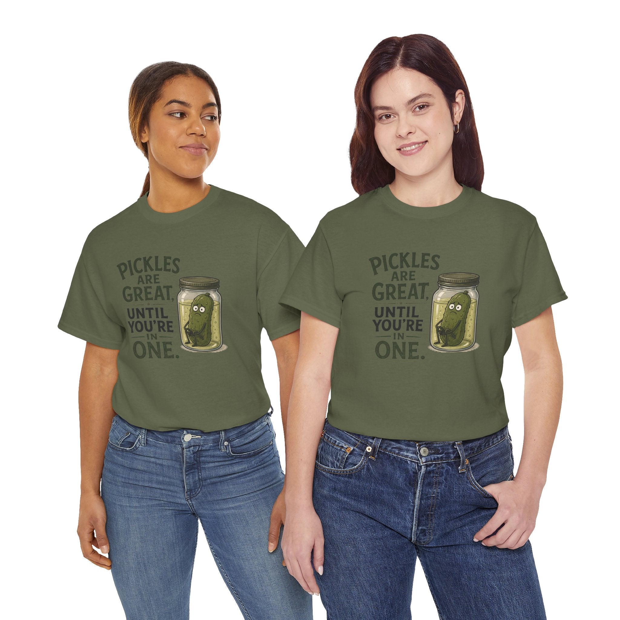 T-Shirt — "Pickles Are Great, Until You’re In One" Funny Pickle Graphic Tee