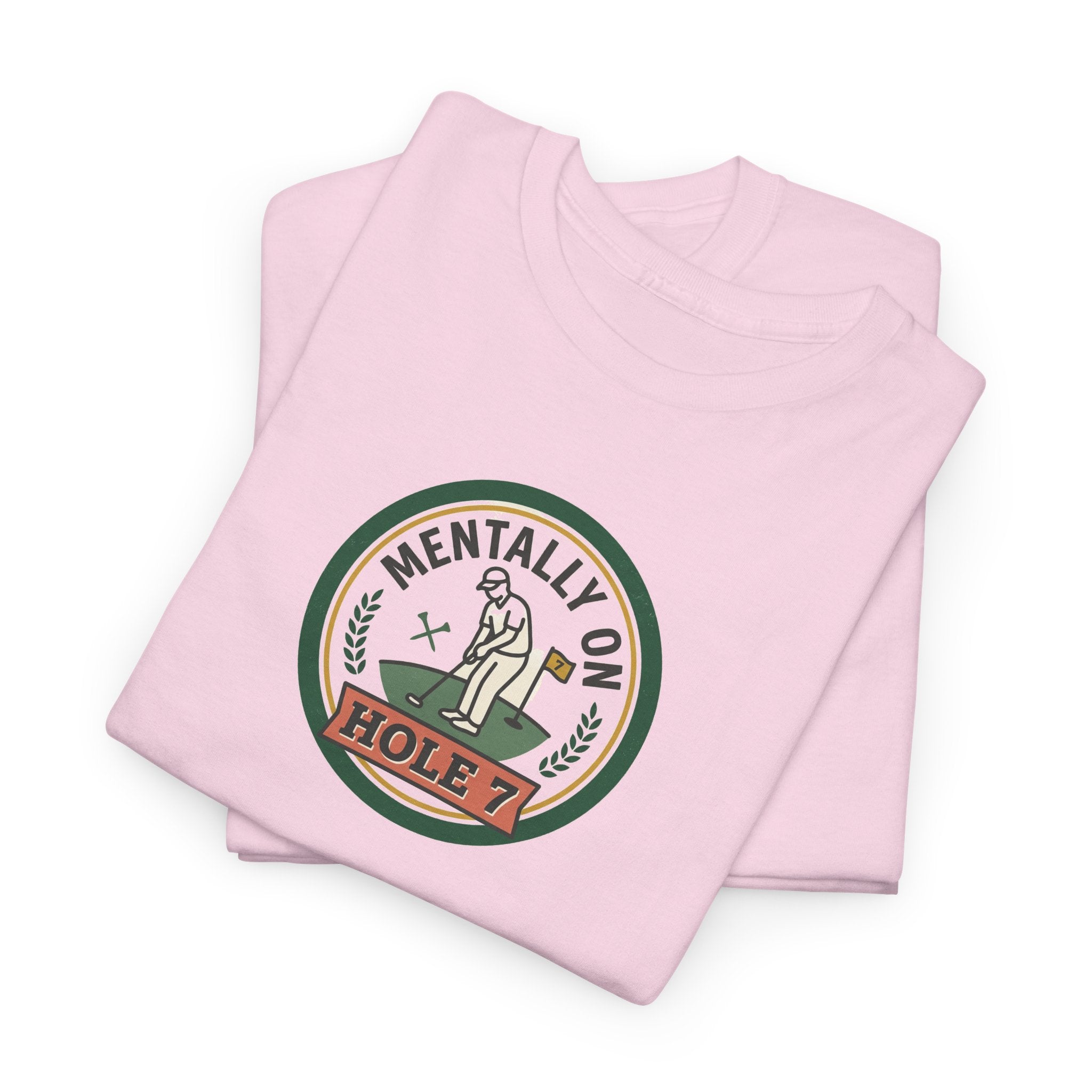 Golf T-Shirt — Mentally On Hole 7 Vintage Golfing Tee