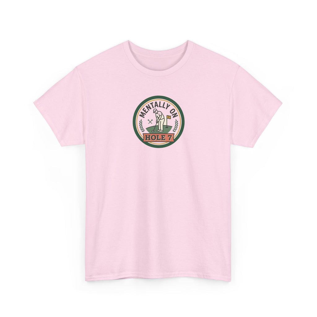 Golf T-Shirt — Mentally On Hole 7 Vintage Golfing Tee