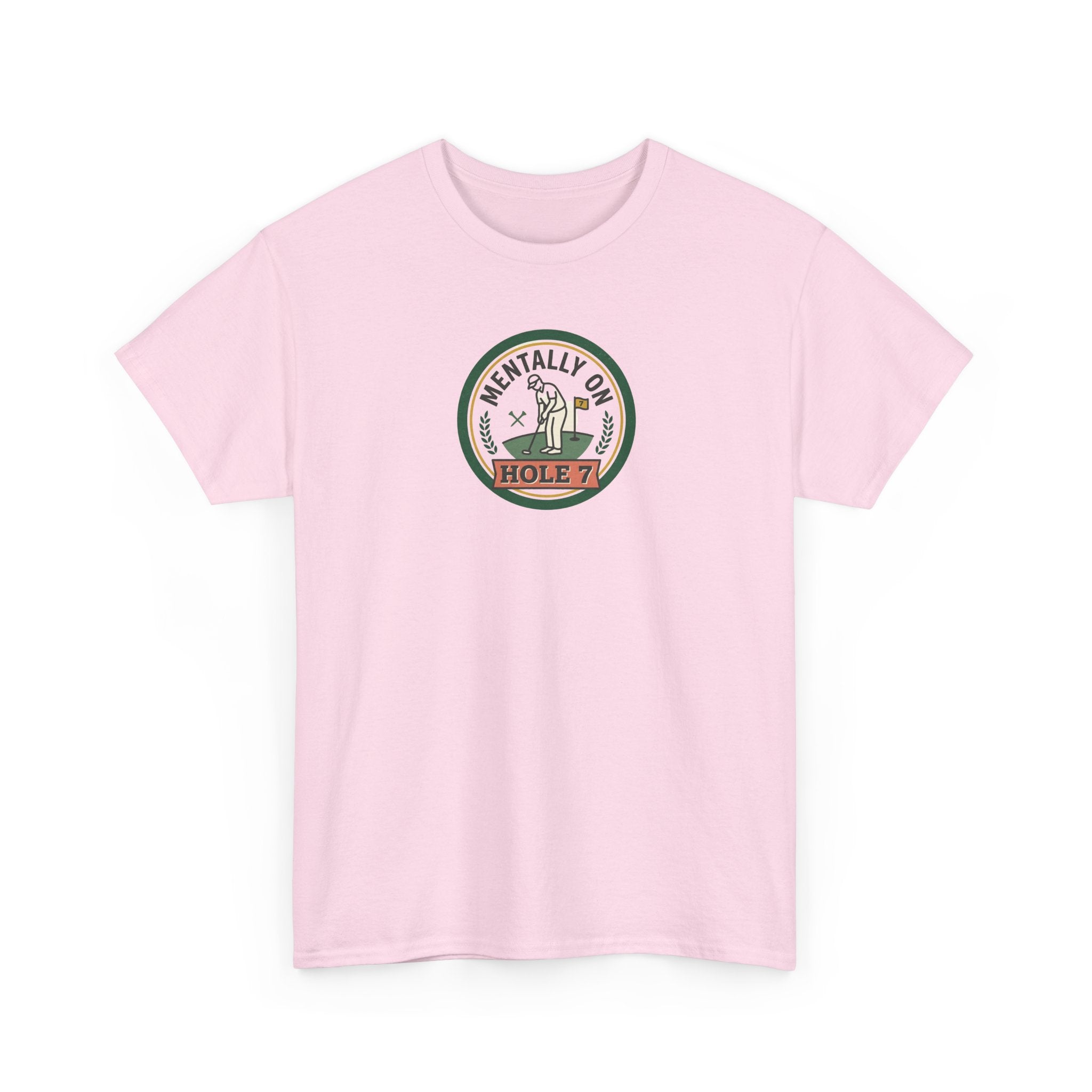 Golf T-Shirt — Mentally On Hole 7 Vintage Golfing Tee