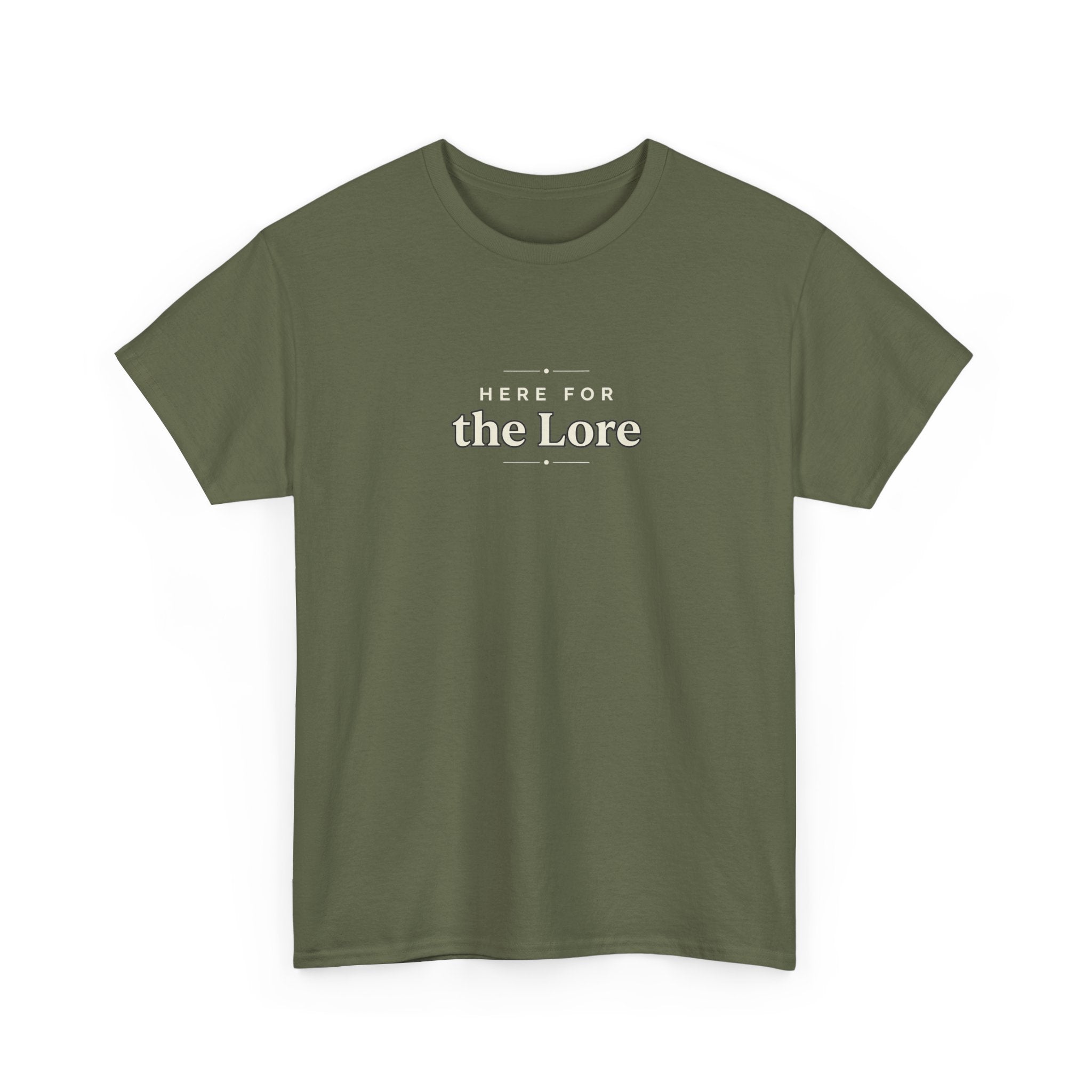 The Lore Graphic Tee — Minimal Vintage Text Shirt