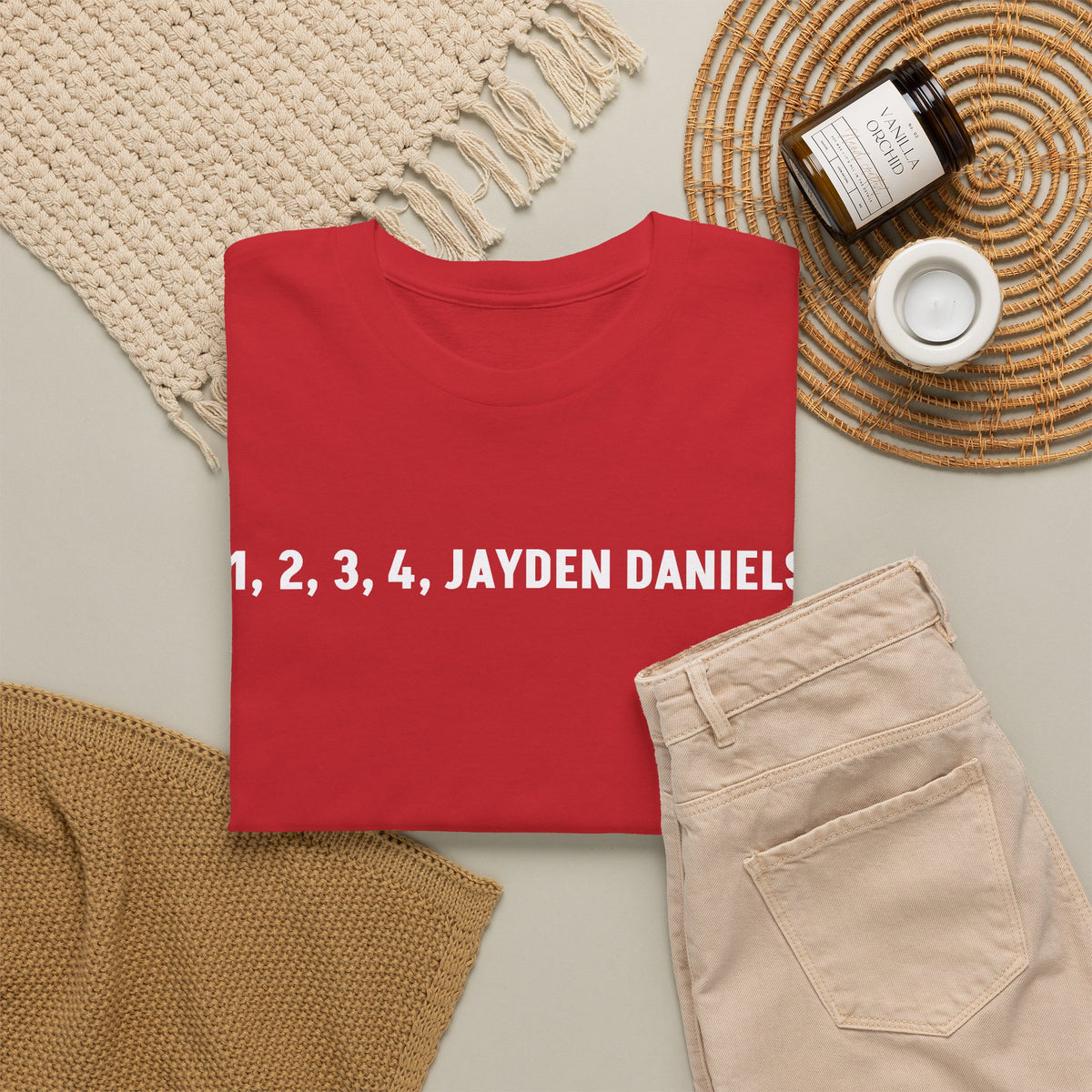 1 2 3 4 Jayden Daniels Shirt, Jayden Daniels Tee, Washington Commanders Shirt, Commanders Fan Gift, Football Fan Tee, QB Shirt