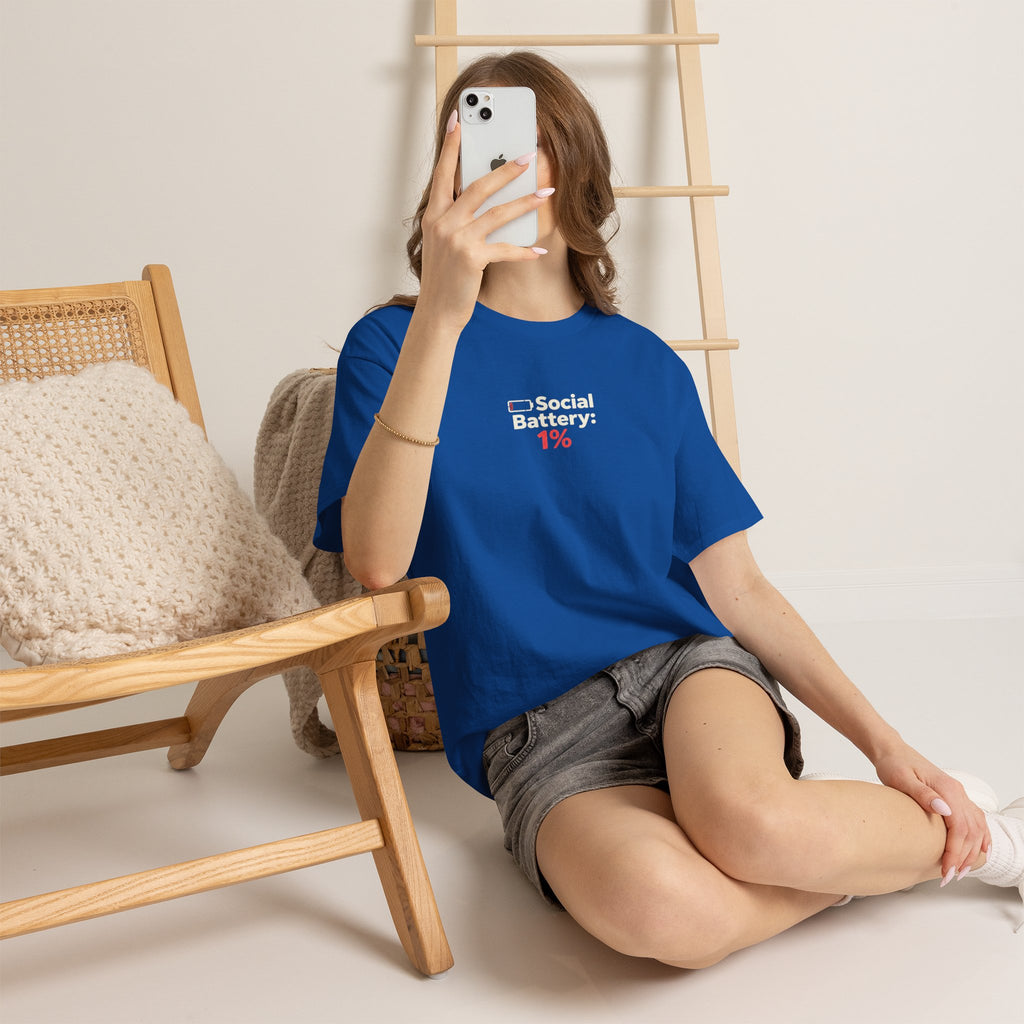Social Battery 1% T-Shirt