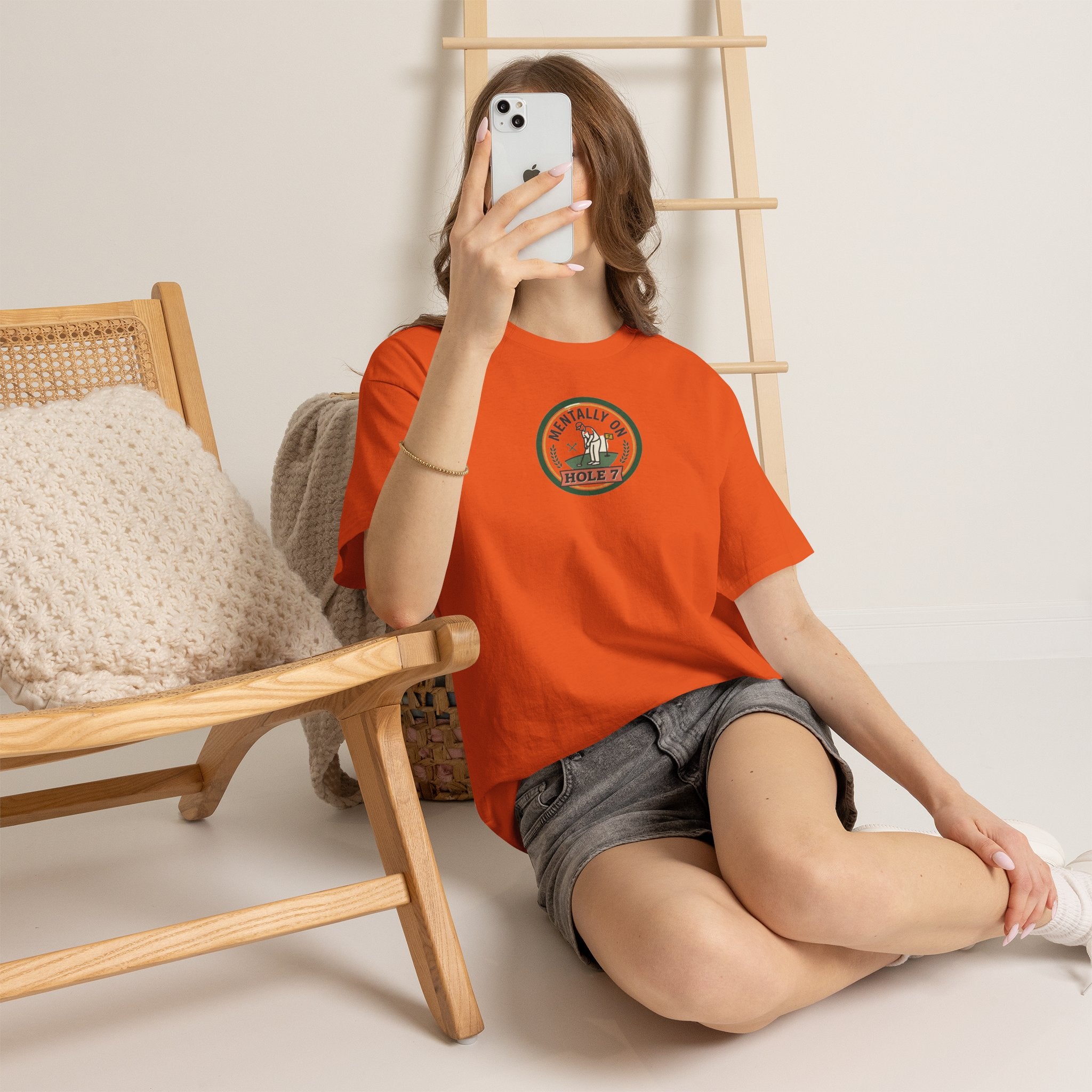 Golf T-Shirt — Mentally On Hole 7 Vintage Golfing Tee