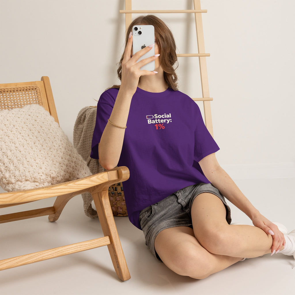 Social Battery 1% T-Shirt