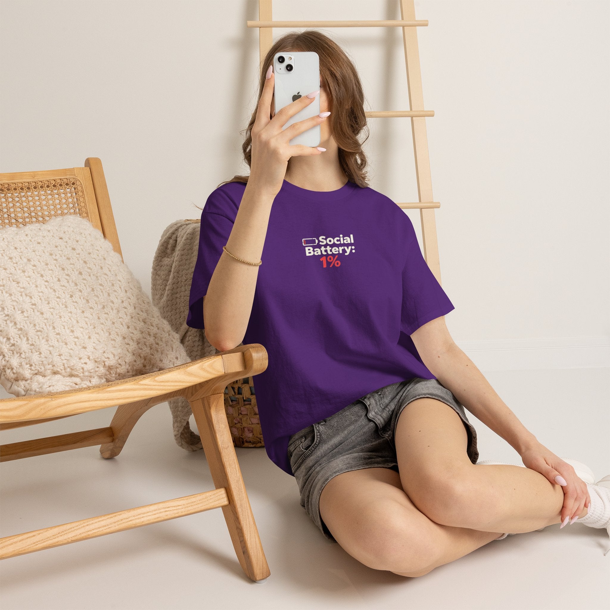 Social Battery 1% T-Shirt