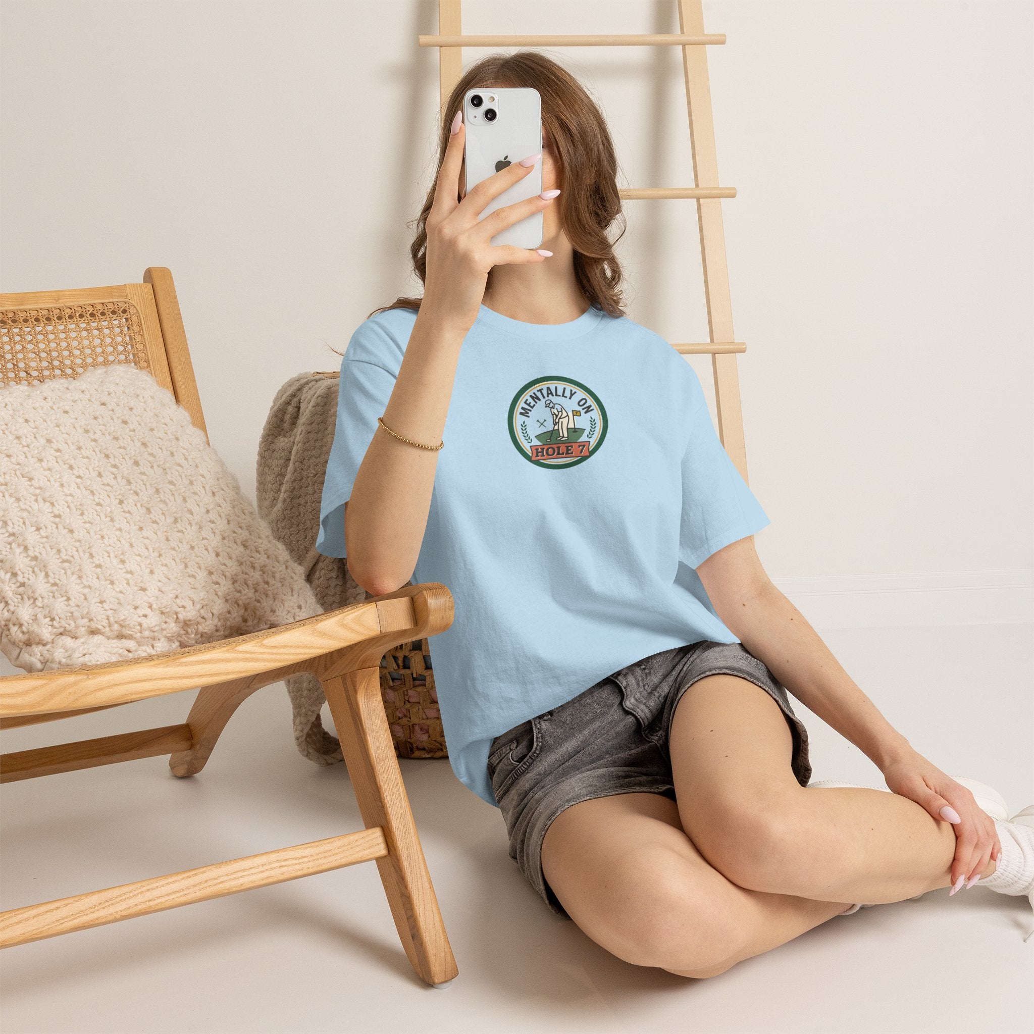 Golf T-Shirt — Mentally On Hole 7 Vintage Golfing Tee