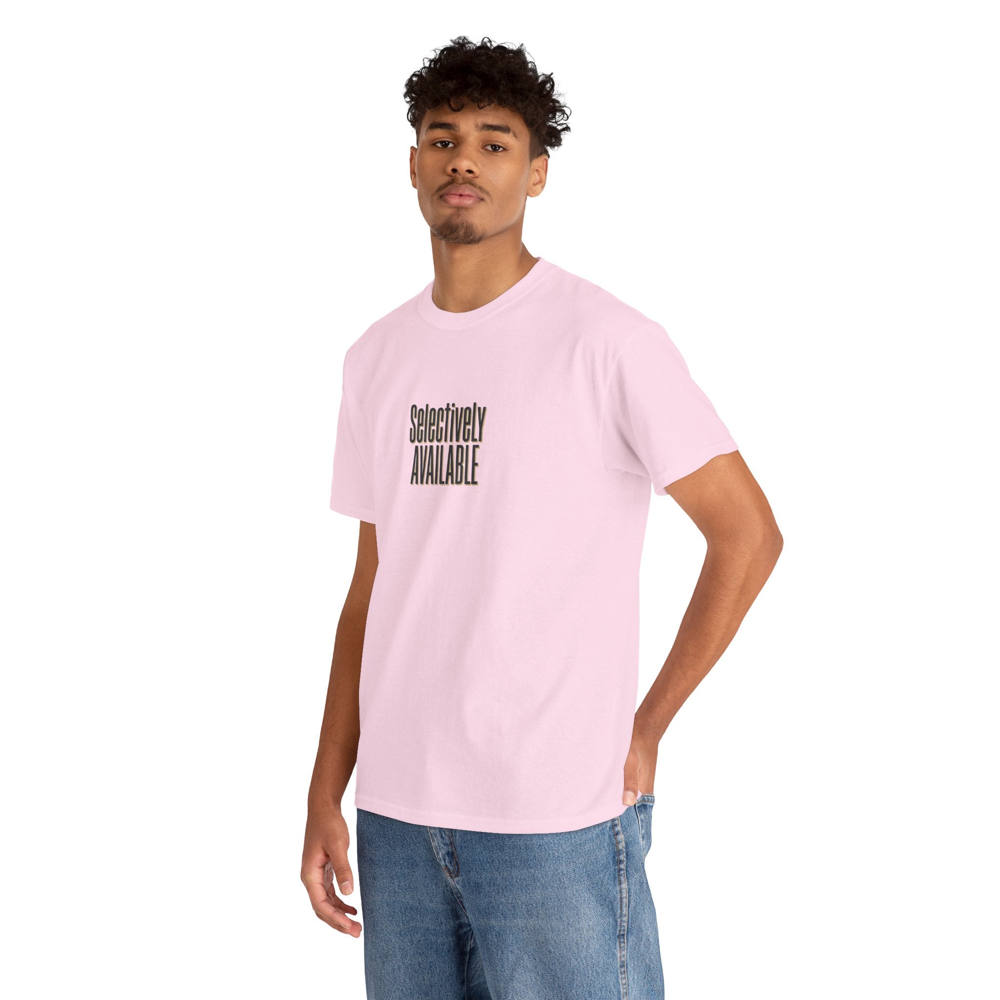 Selectively Available Graphic Tee — Minimalist Statement T-Shirt