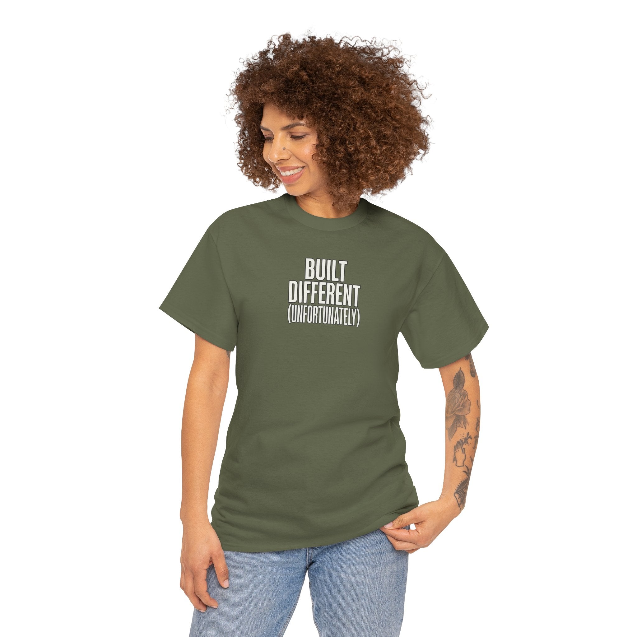 Built Different Tee — Bold Minimalist Graphic T-Shirt