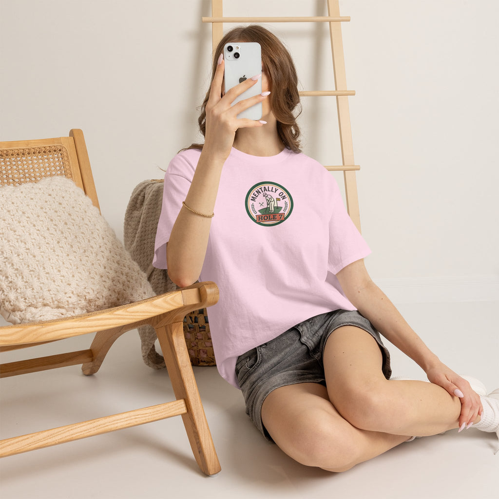 Golf T-Shirt — Mentally On Hole 7 Vintage Golfing Tee