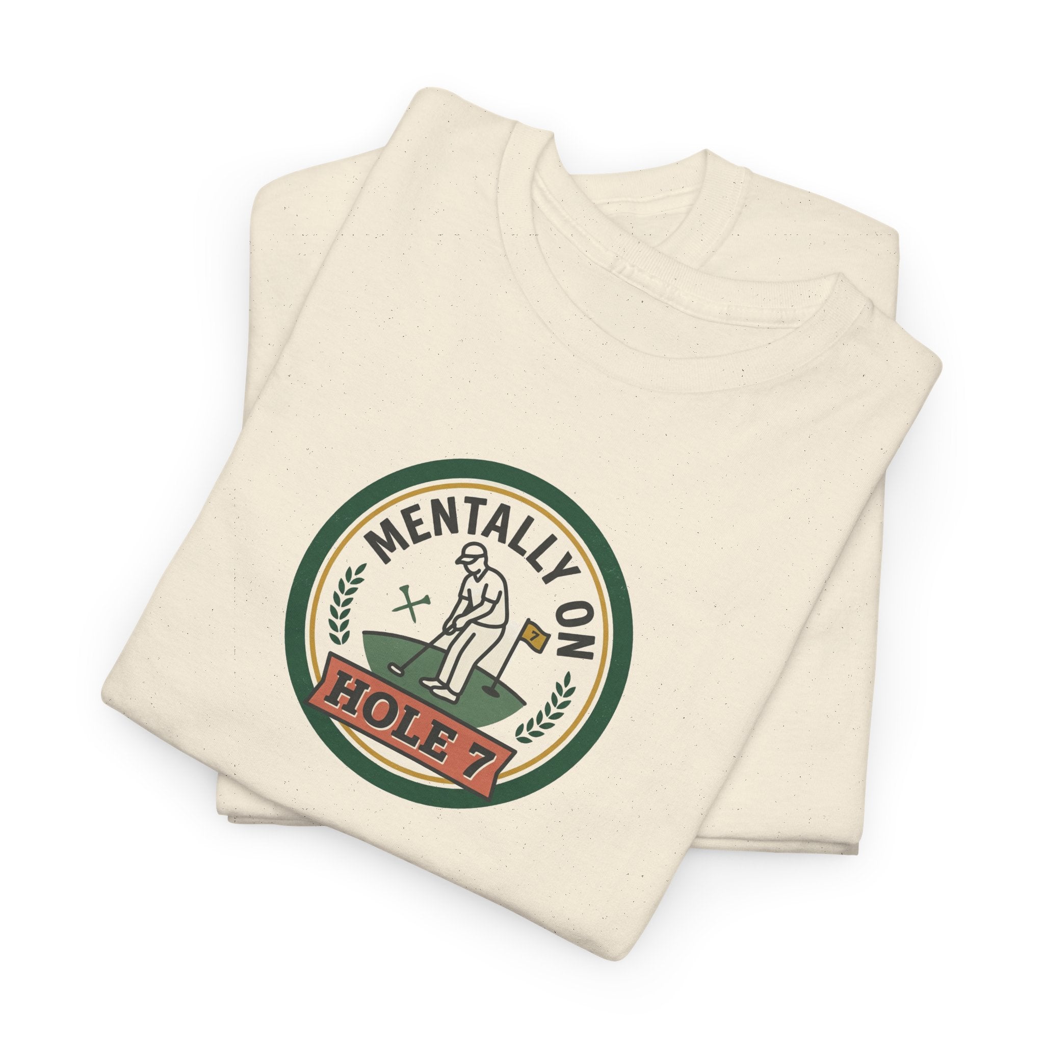 Golf T-Shirt — Mentally On Hole 7 Vintage Golfing Tee