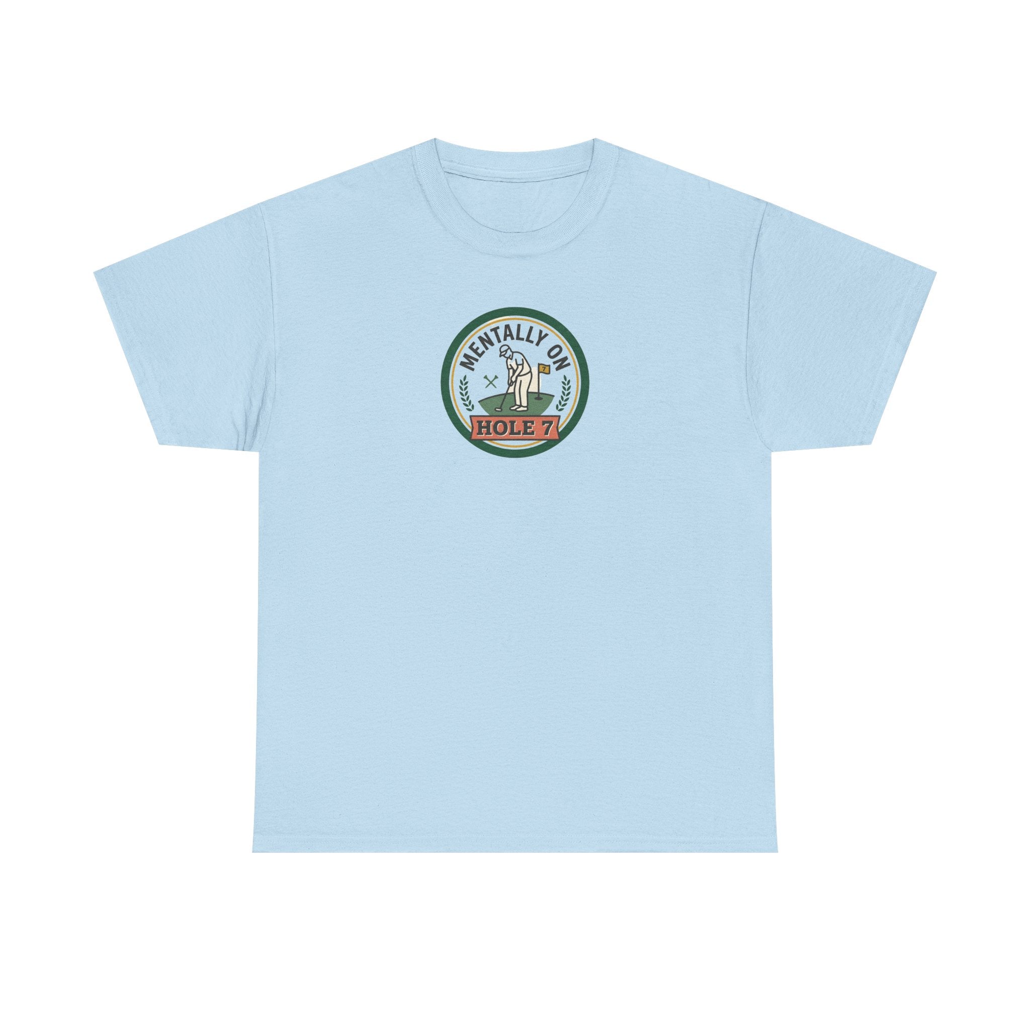 Golf T-Shirt — Mentally On Hole 7 Vintage Golfing Tee